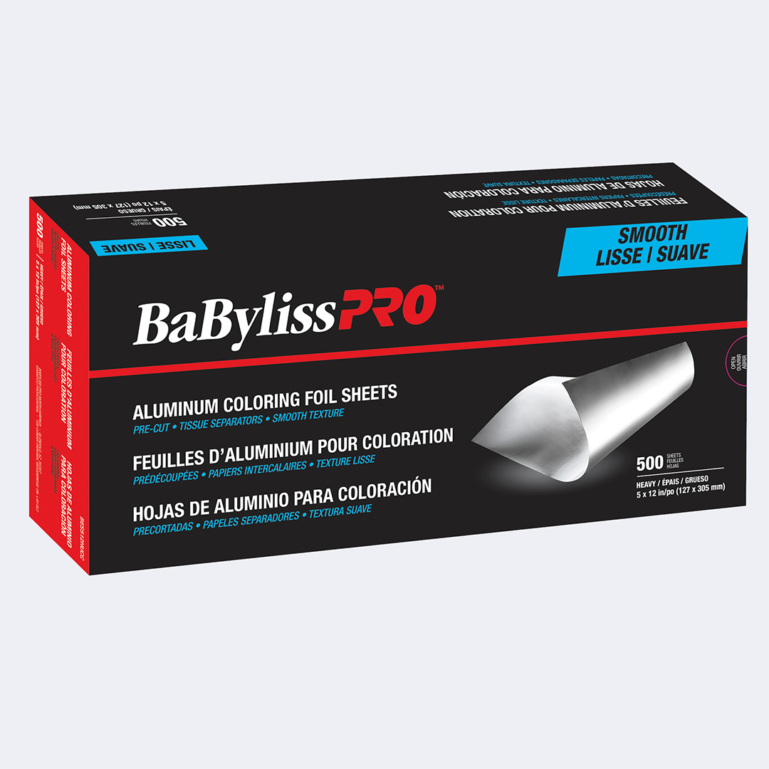 Feuilles d'aluminium pour coloration (500 feuilles) - Babilyss PRO