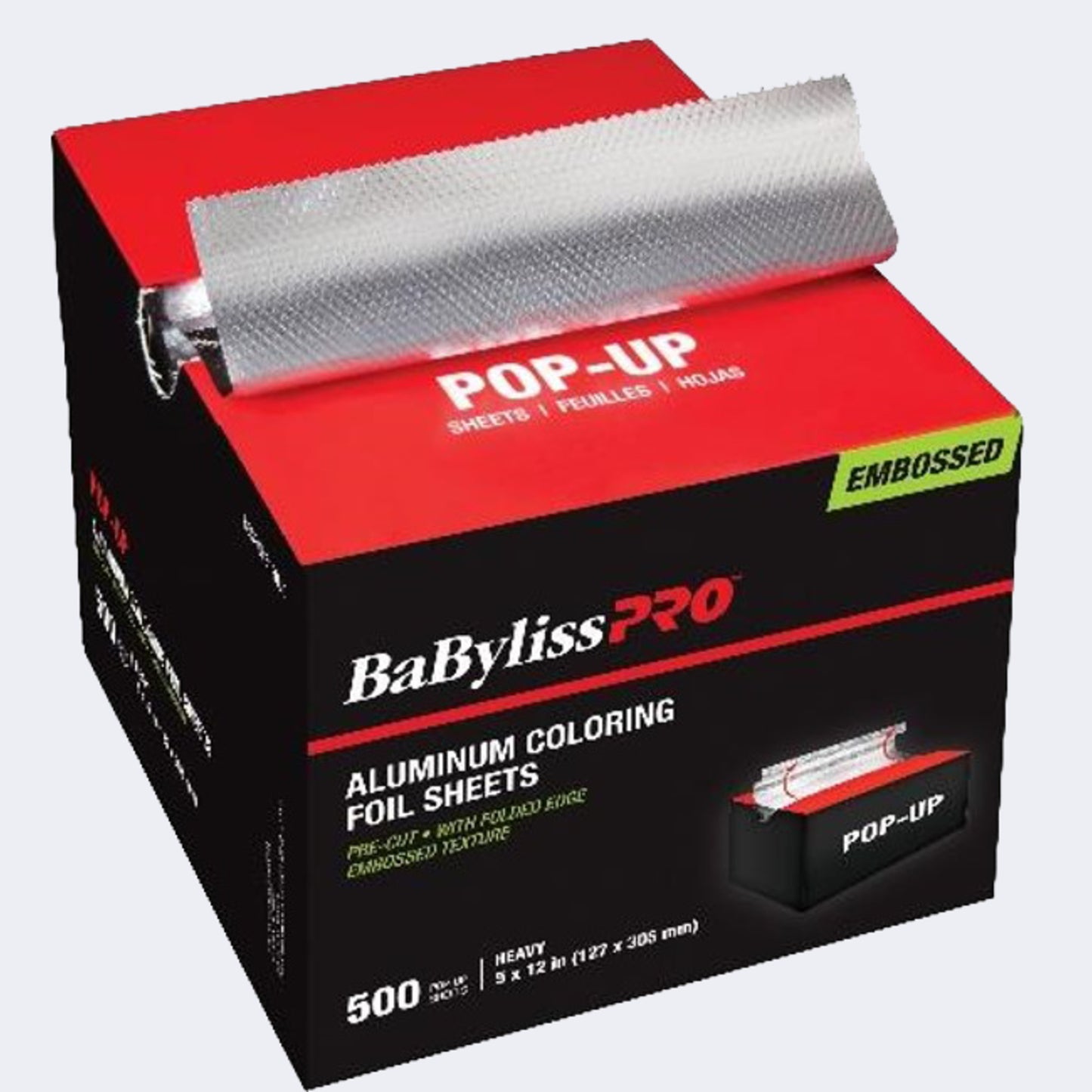 Feuilles prédécoupées d'aluminium pour coloration (500 feuilles) - Babilyss PRO