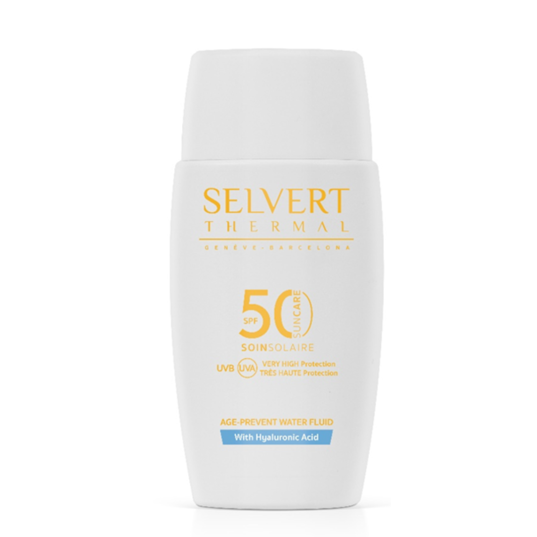 SUN CARE-Fluide aqueux anti-âge à l'acide hyaluronique (SPF50)