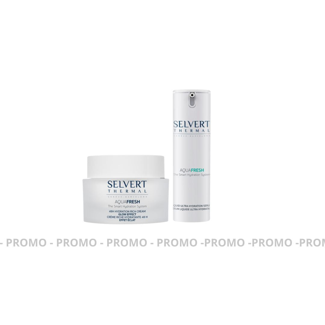 PROMOTIONS - Crème Riche Hydratante 48h et Sérum Liquide Ultra Hydratant Aquafresh