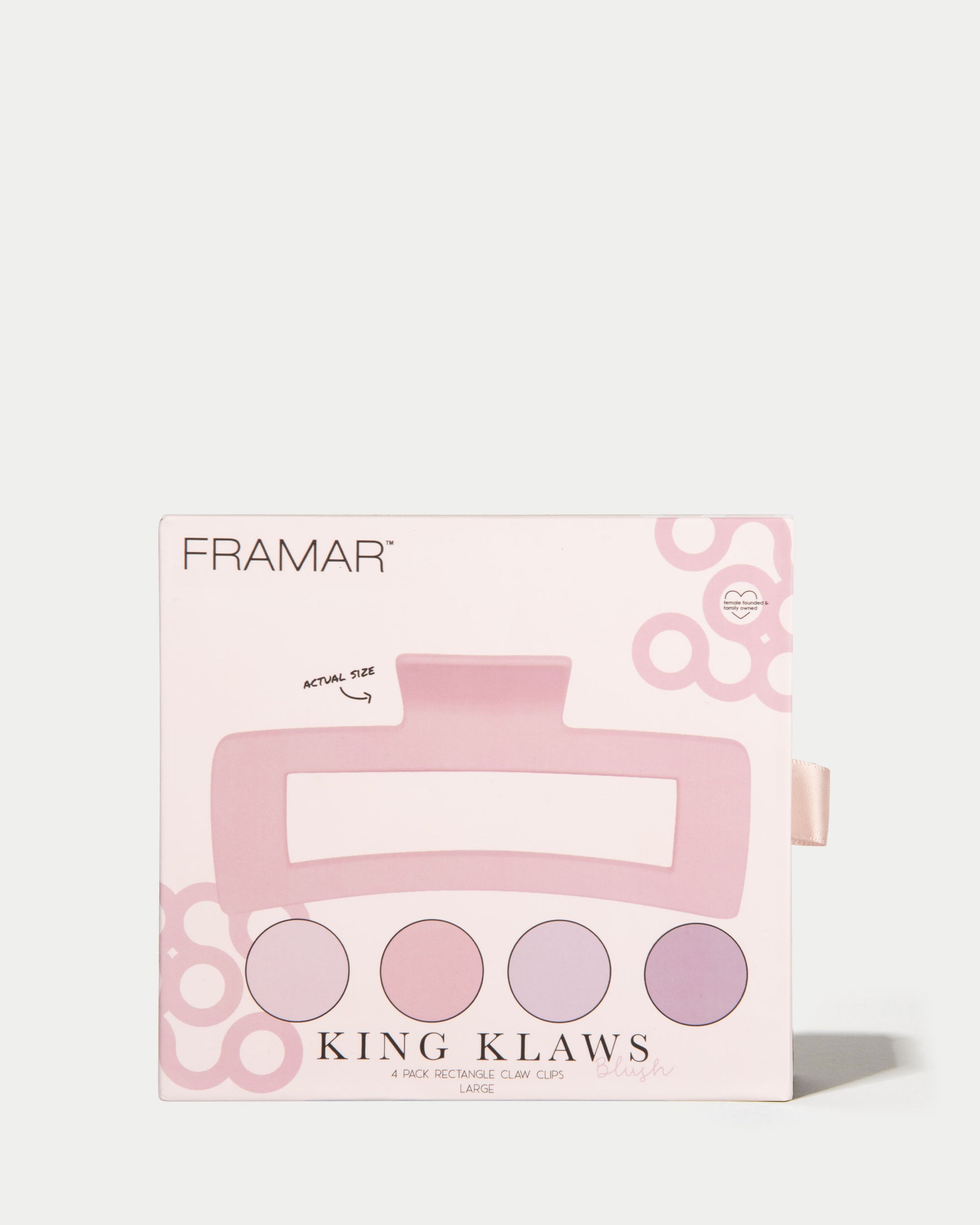 Set of 4 Blush clips