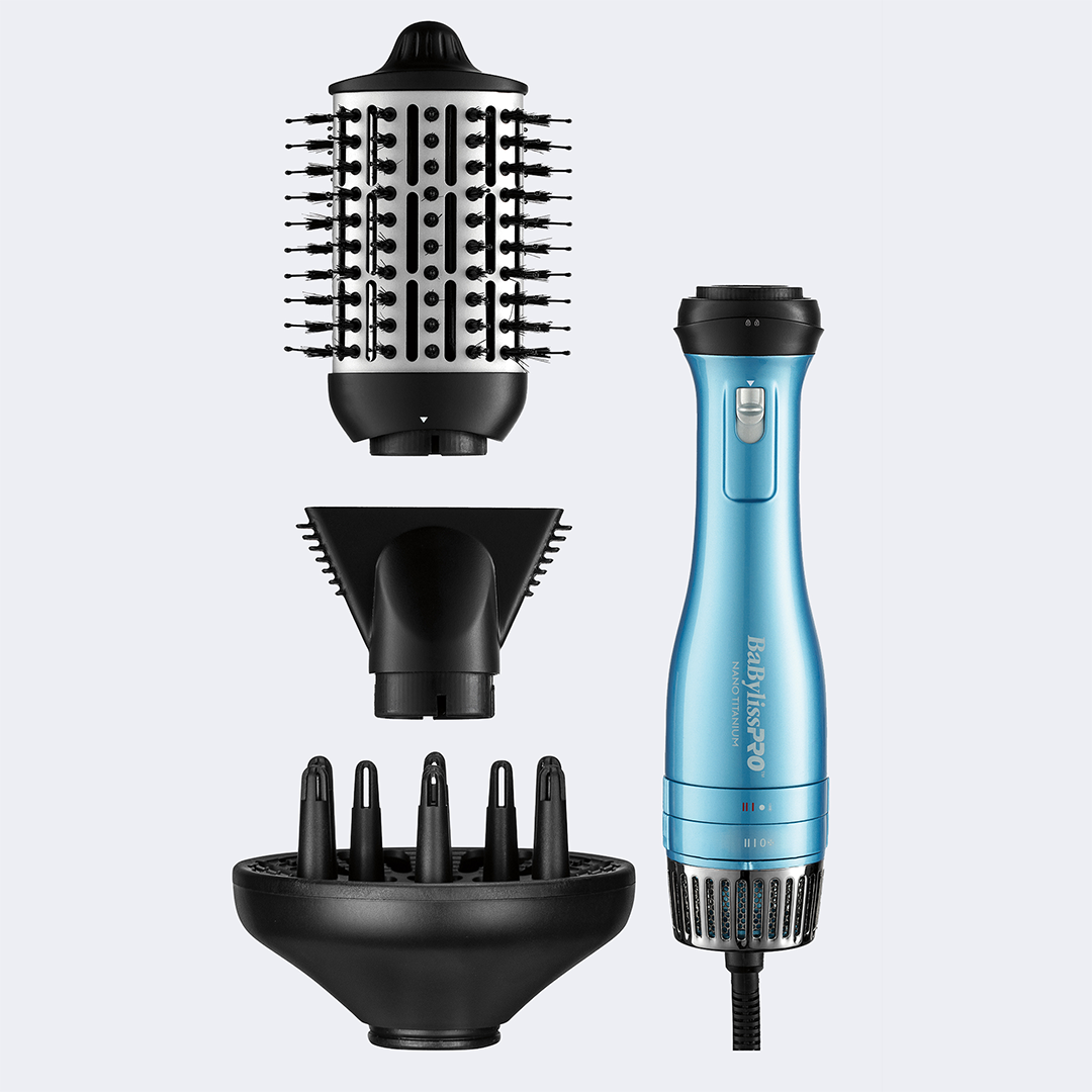 Brosse à air chaud détachable 3-en-1 en Nano Titanium - Babyliss Pro