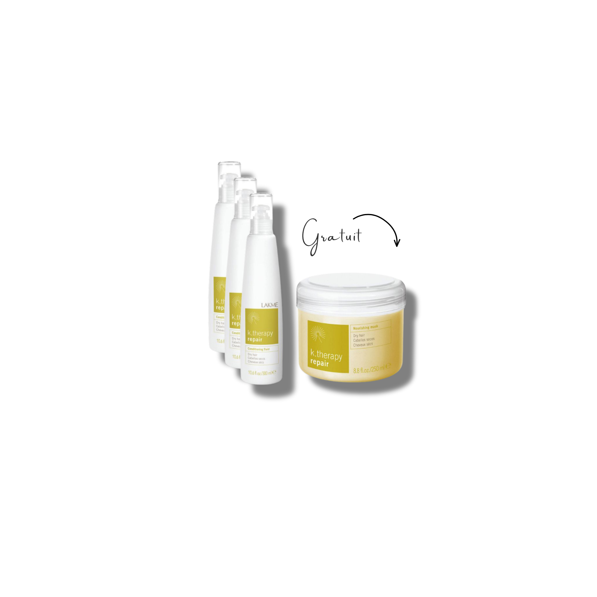Achetez 3 shampoings repair recevez un masque