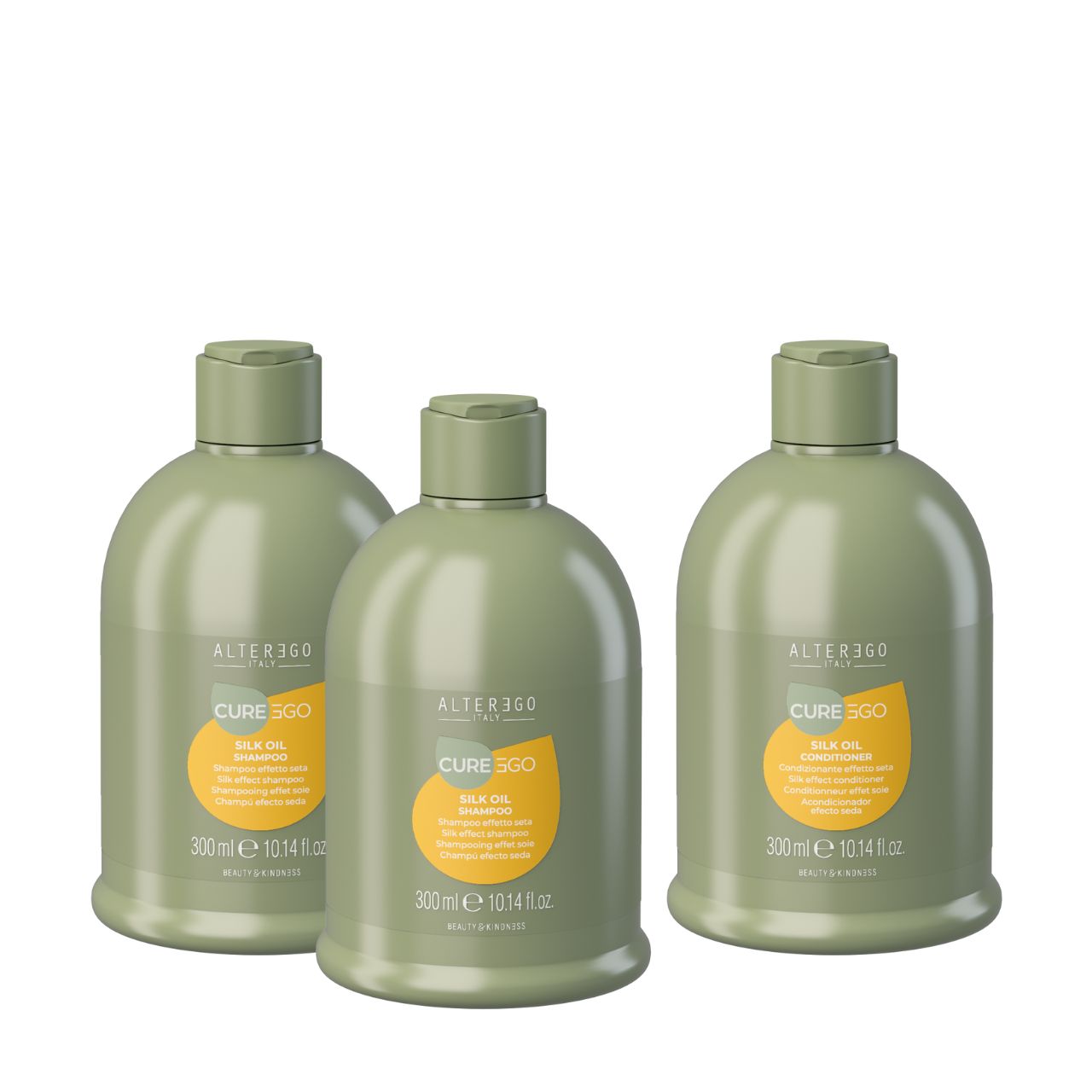 CurEgo Silk Oil Set – Shampoo & Conditioner