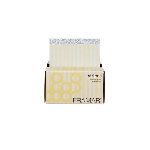 Butter Stripes Pop Up Aluminum Foil Sheets (5 in X 11 in)