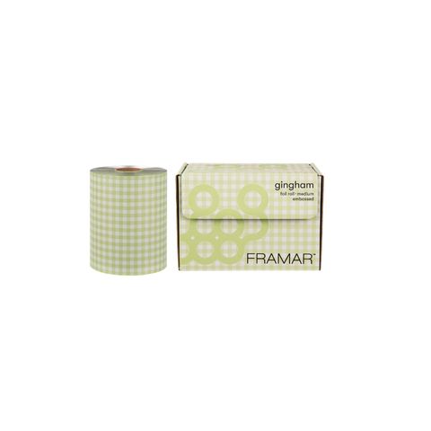 Green Gingham- Rouleau d'aluminium gaufré