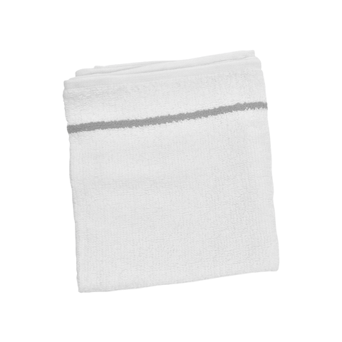 White Napkins with Gray Stripe