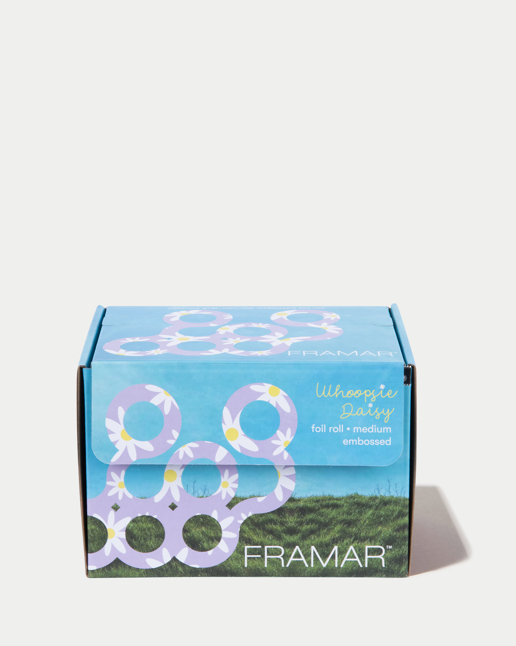 Medium embossed aluminum foil roll