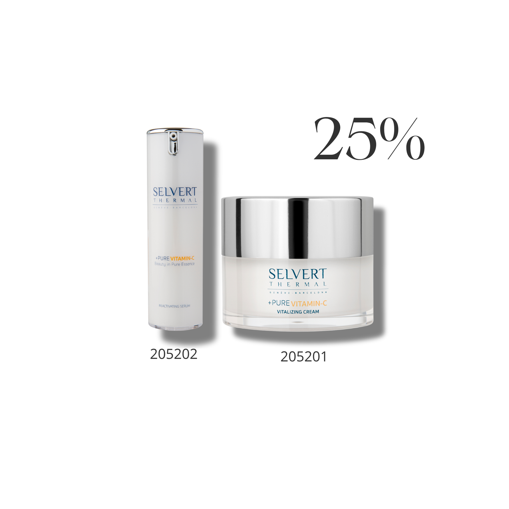 Obtenez 25% à l’achat du Serum et de la Crème PURE VITAMIN-C.