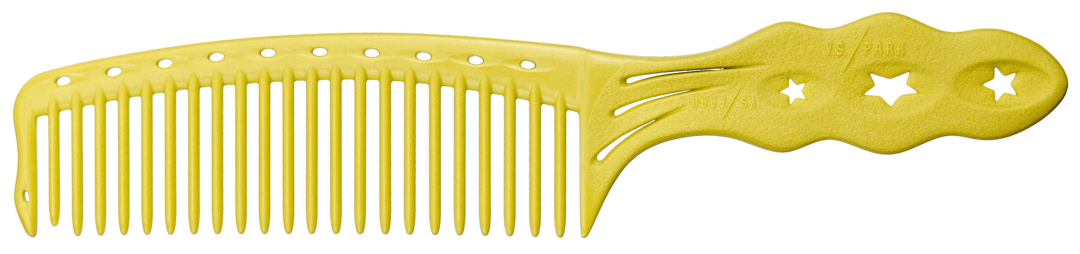Peigne YS PARK en forme de demi-lune, jaune banane