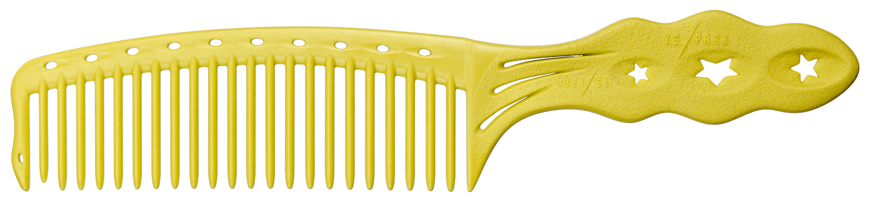 Peigne YS PARK en forme de demi-lune, jaune banane
