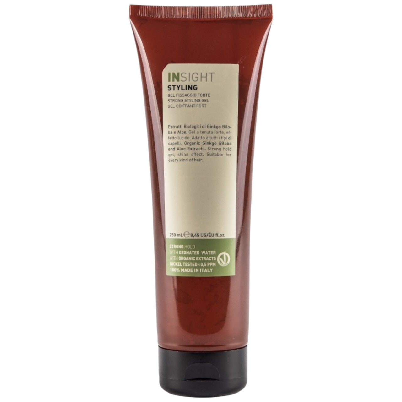 Strong styling hair gel (old packaging)