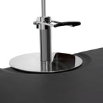 Semi-circle rug with round imprint