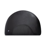 Semi-circle rug with round imprint